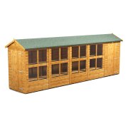 Power 20x4 Apex Combined Potting Shed with 4ft Storage Section